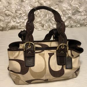 Brown/tan coach bag